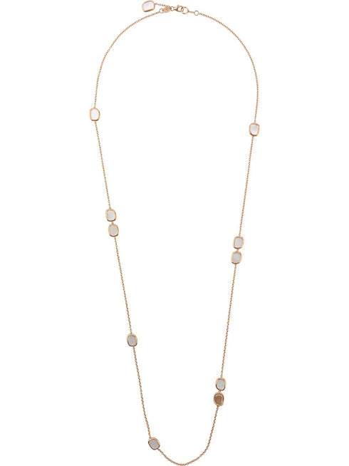 collar en oro rosa de 18kt con nácar